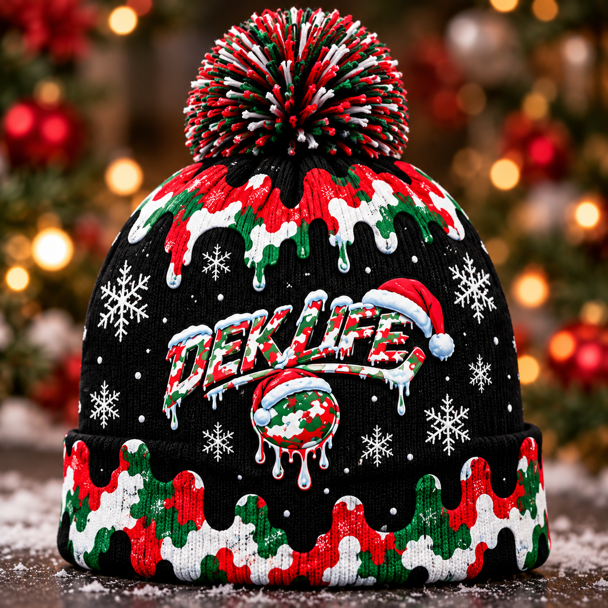 DEK LIFE HOLIDAY POM BEANIE